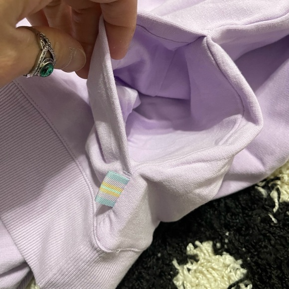 NWT Women’s Size XX-Large Fila Crewneck Sweater With Two Side Pockets Lavender - Picture 9 of 12